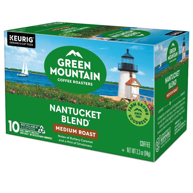 slide 18 of 19, Green Mountain Nantucket Blend Keurig K-Cup Medium Roast Coffee Pods - 10ct, 10 ct