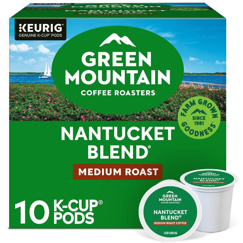 slide 1 of 19, Green Mountain Nantucket Blend Keurig K-Cup Medium Roast Coffee Pods - 10ct, 10 ct