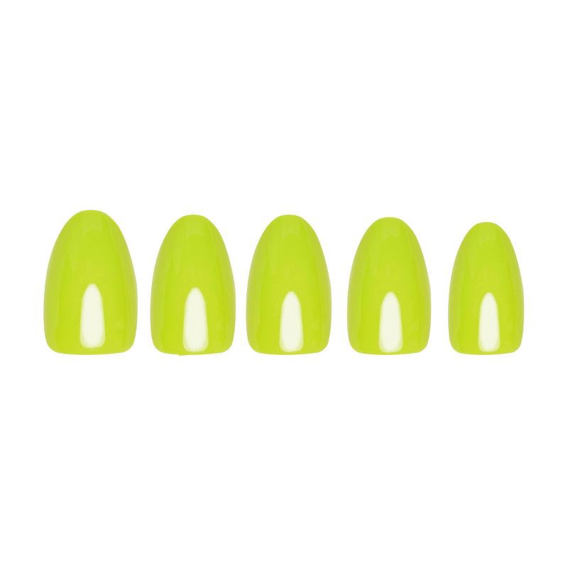 slide 3 of 6, Glamnetic Lime Green Women's Press-On Nails - Ulta Beauty, 1 ct