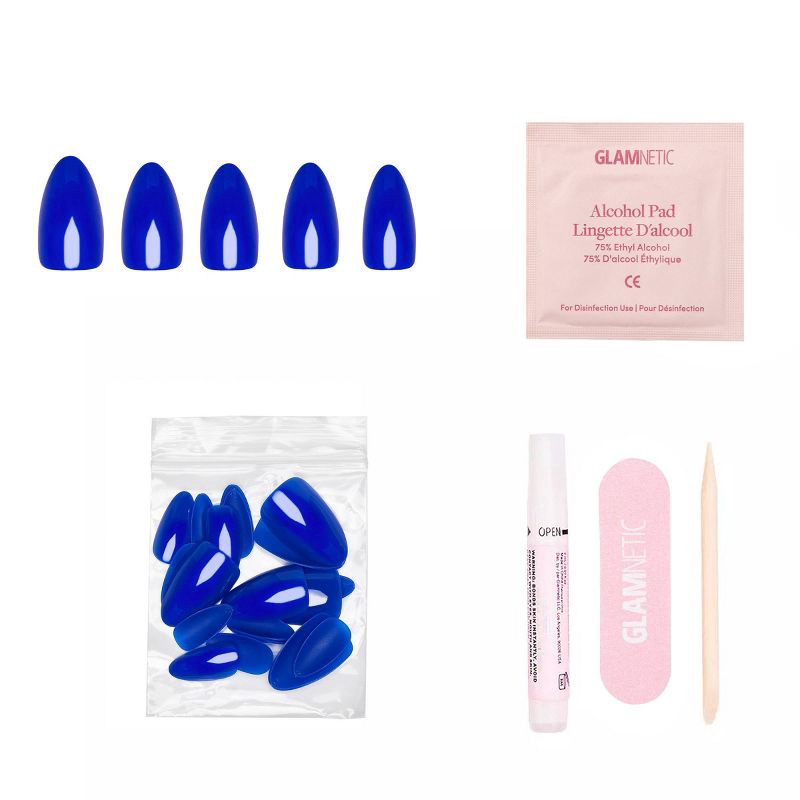 slide 2 of 6, Glamnetic Cobalt Blue Women's Press-On Nails - Ulta Beauty, 1 ct