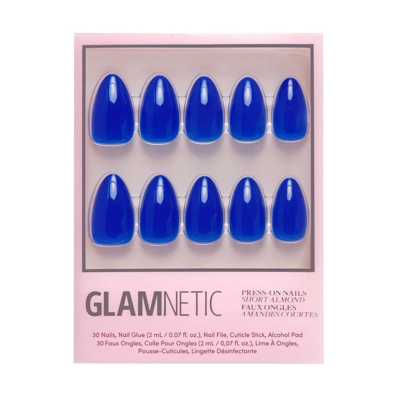 slide 1 of 6, Glamnetic Cobalt Blue Women's Press-On Nails - Ulta Beauty, 1 ct