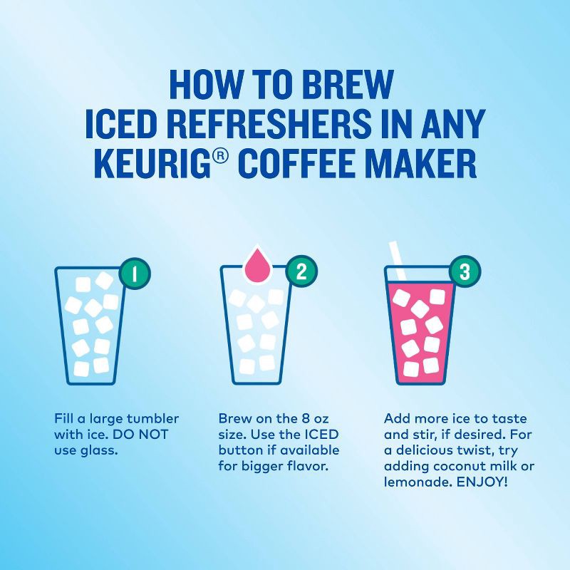 slide 6 of 16, The Original Donut Shop Strawberry Acai Keurig K-Cup Iced Refresher Pods - 10ct, 10 ct