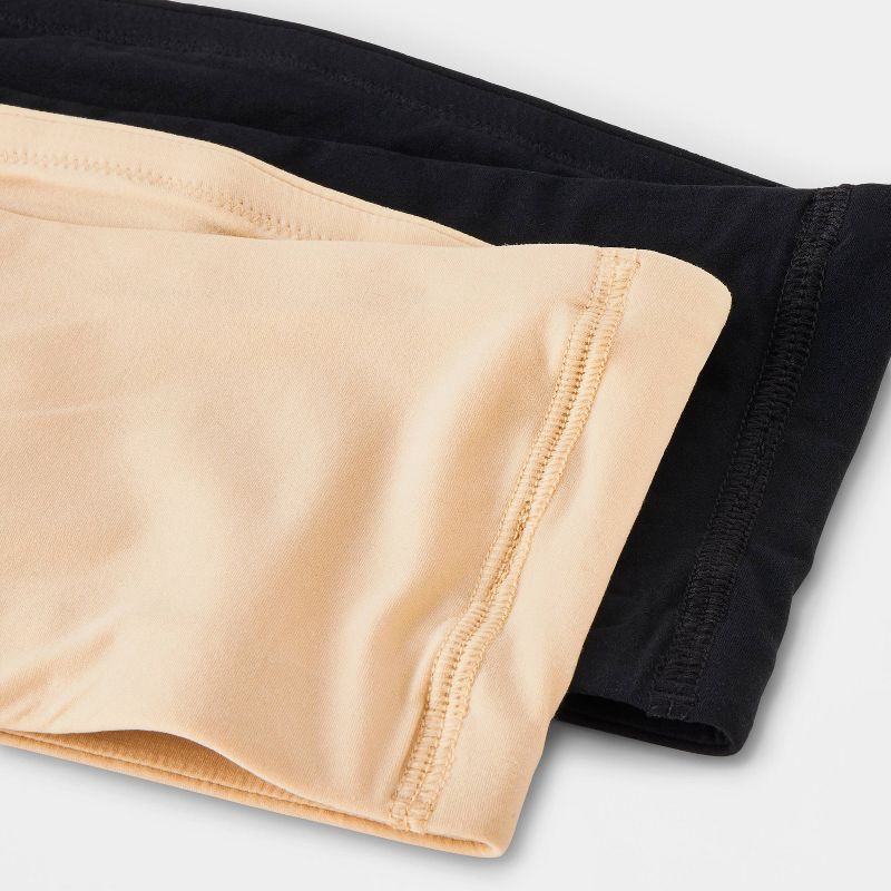 slide 3 of 3, Girls' Strapless Bra - art class™ Beige/Black XL, 1 ct