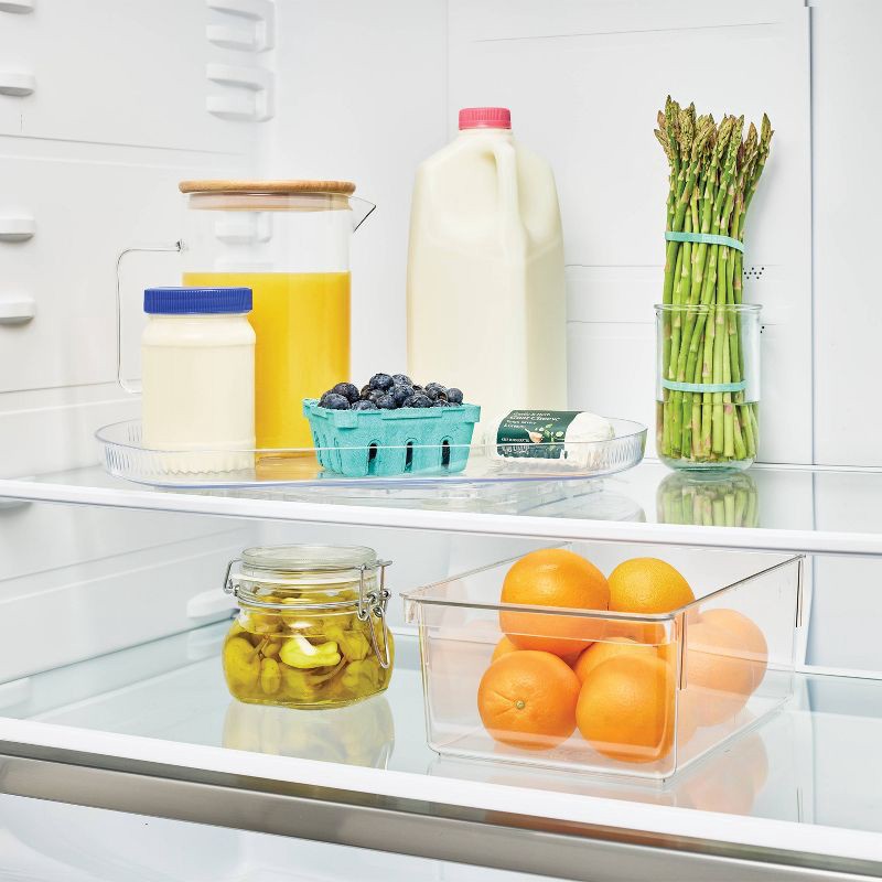 slide 2 of 3, Fridge Rectangular Lazy Susan Turntable Organizer - Brightroom™, 1 ct