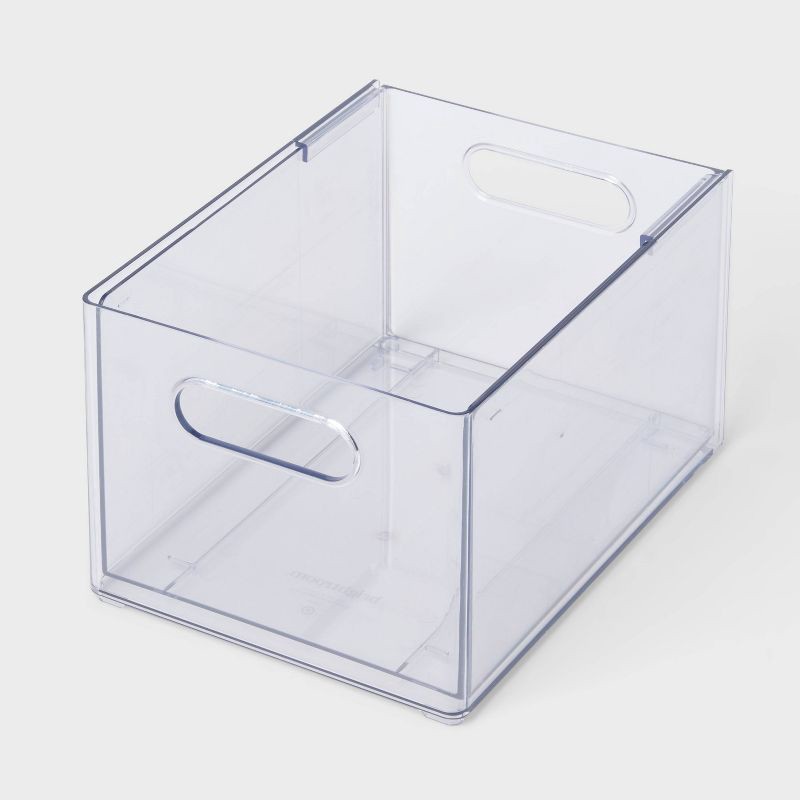 slide 1 of 4, Plastic Expandable Deep Pantry Bin - Brightroom™, 1 ct