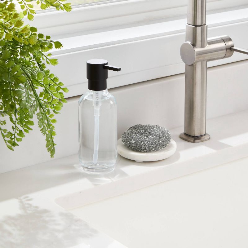 slide 2 of 3, Glass Soap Pump Black - Brightroom™, 1 ct