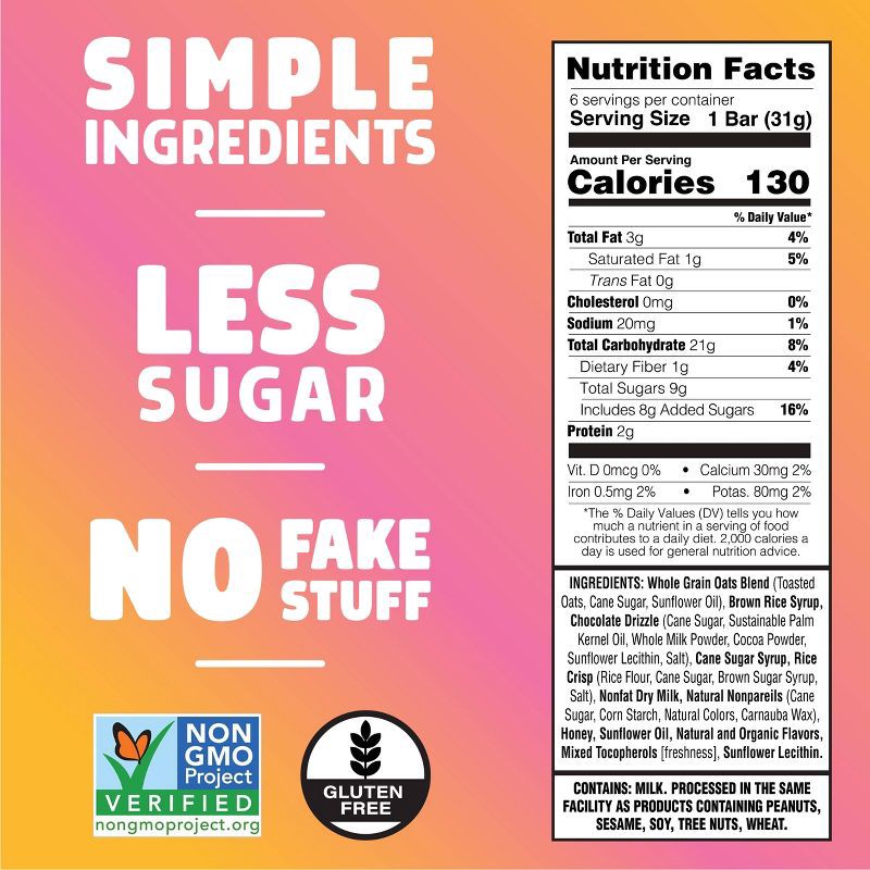 slide 3 of 5, JUNKLESS Drizzled Birthday Cake Chewy Granola Bars - 6.6oz, 6.6 oz