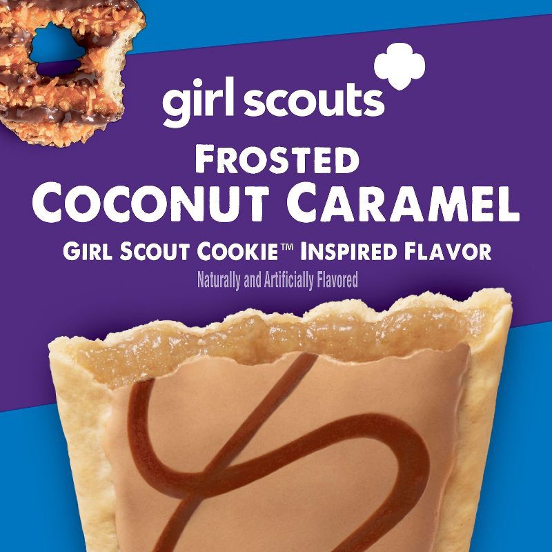 slide 3 of 10, Pop-Tarts Girl Scouts Frosted Coconut Caramel Filling Toaster Pastries - 13.5oz/8ct, 13.5 oz, 8 ct