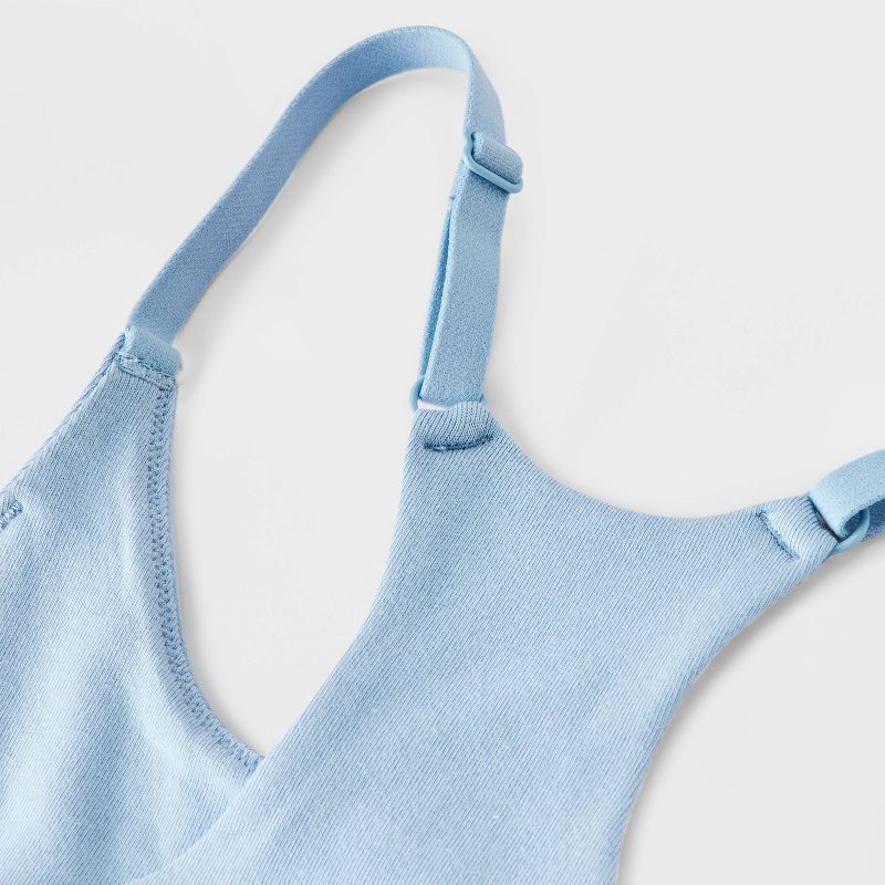 slide 3 of 3, Girls' 2pk Soft Cup Bralette - Cat & Jack™ Beige/Blue M, 2 ct