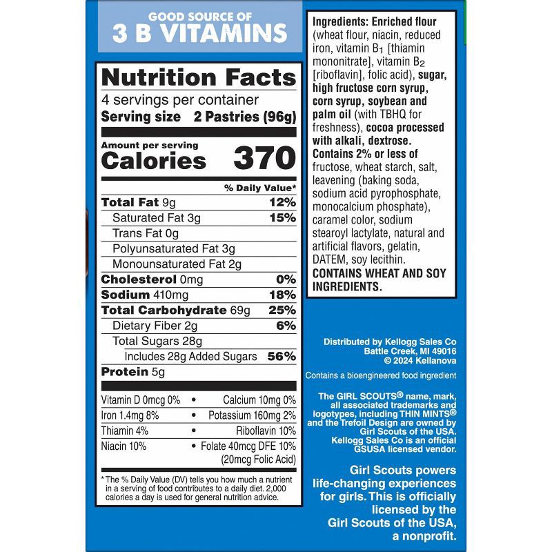 slide 9 of 10, Pop-Tarts Girl Scouts Frosted Thin Mint Chocolate Filling Toaster Pastries - 13.5oz/8ct, 13.5 oz, 8 ct
