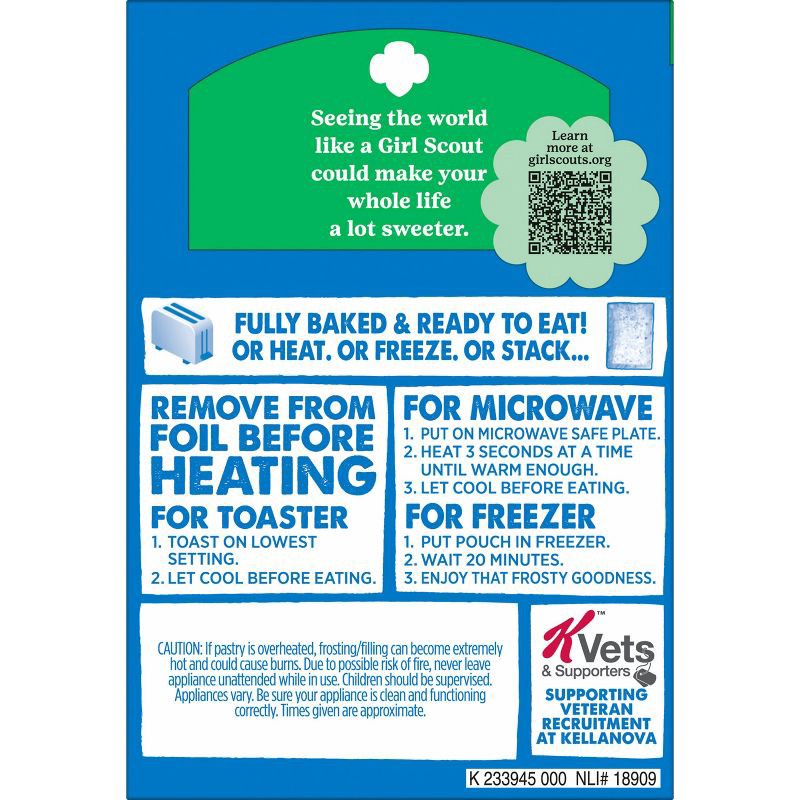 slide 10 of 10, Pop-Tarts Girl Scouts Frosted Thin Mint Chocolate Filling Toaster Pastries - 13.5oz/8ct, 13.5 oz, 8 ct