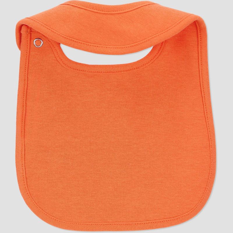 slide 3 of 4, Carter's Just One You® Baby Halloween Bibs - Orange, 1 ct