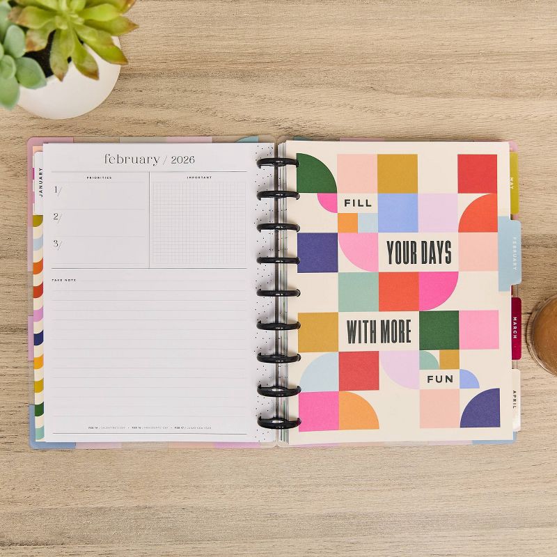 slide 14 of 18, The Happy Planner 7"x9.25" 2026 Groovy Grids Classic 12 Months Bound Dated Planner, 1 ct