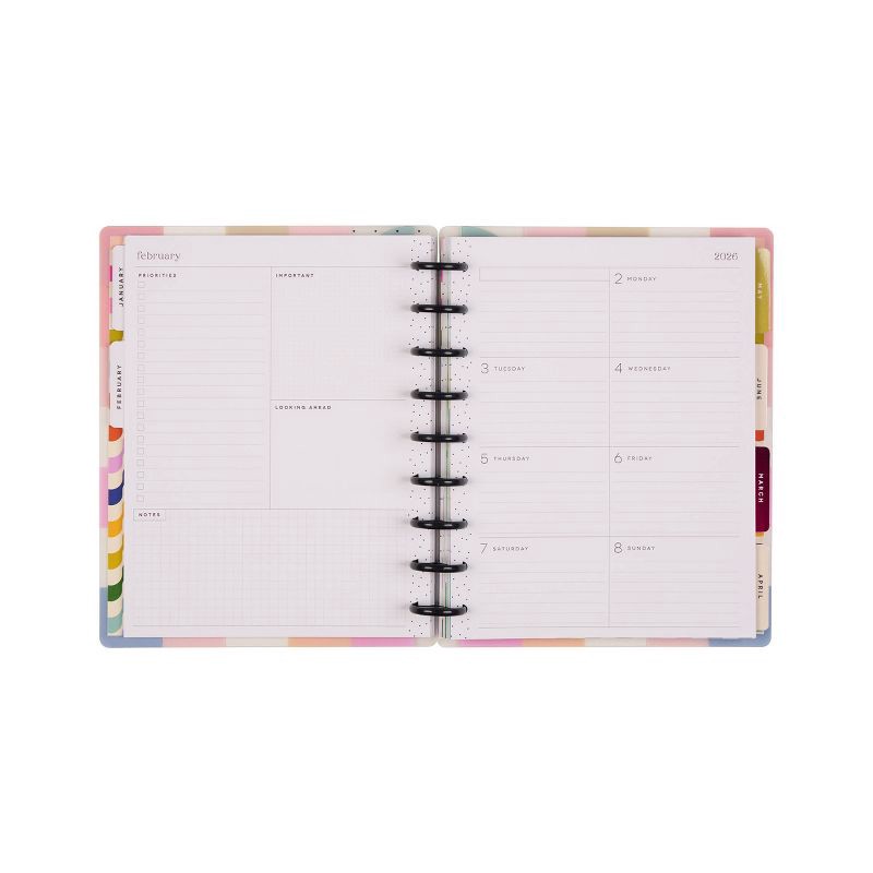 slide 5 of 18, The Happy Planner 7"x9.25" 2026 Groovy Grids Classic 12 Months Bound Dated Planner, 1 ct