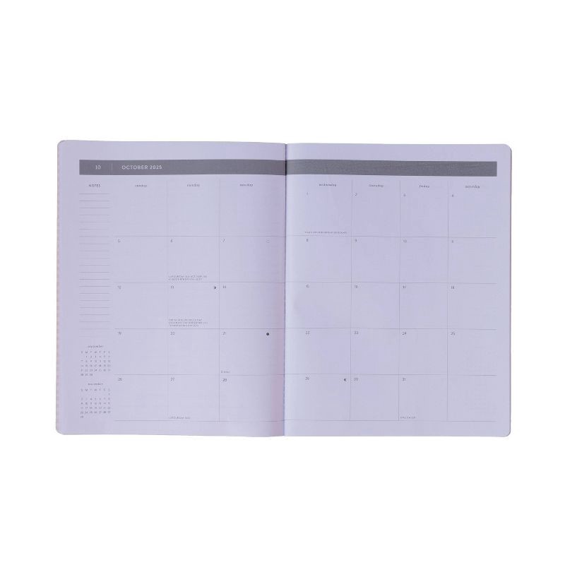 slide 4 of 5, FRINGE Studio 2026 Monthly Planner Oct 2025 to Dec 2026 11"x8.5" Pretty Patterns Paperback Black/White, 1 ct