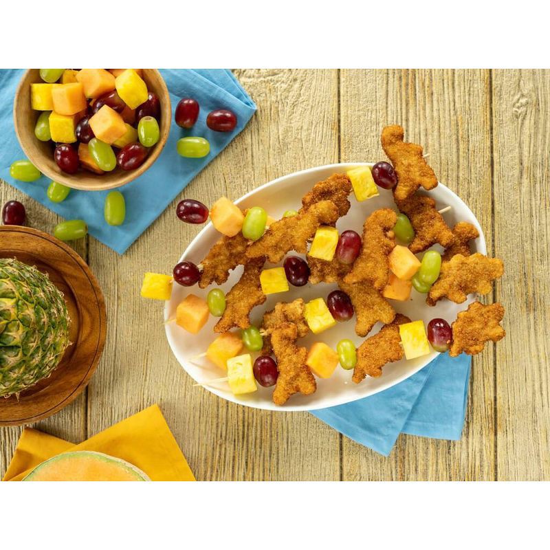 slide 4 of 5, Perdue Simply Smart Organics Lightly Breaded Frozen Chicken Dino Nuggets - 24oz, 24 oz