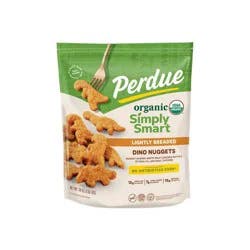 Perdue Simply Smart Organics Lightly Breaded Frozen Chicken Dino Nuggets - 24oz