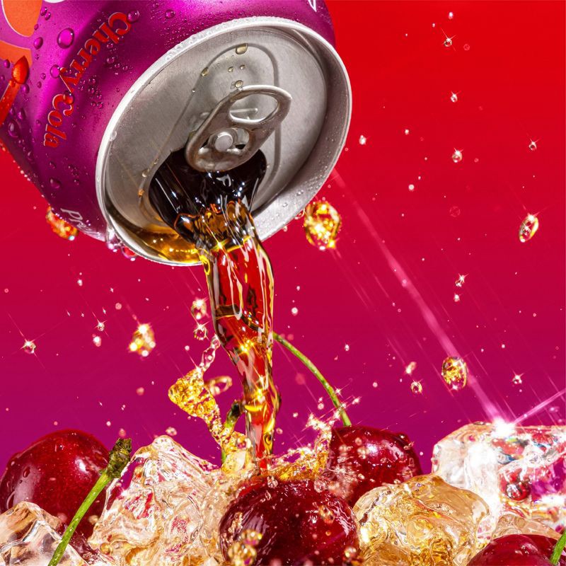 slide 4 of 4, poppi Cherry Cola Prebiotic Soda - 12 fl oz Can, 12 fl oz