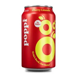 poppi Cherry Lime Prebiotic Soda - 12 fl oz Can
