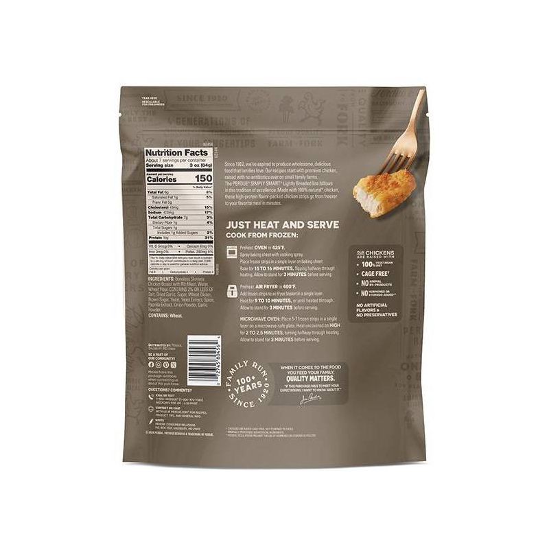 slide 2 of 4, Perdue Simply Smart Lightly Breaded Frozen Chicken Strips - 22oz, 22 oz