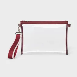 Game Day Clear Wristlet Clutch - Wild Fable™ Maroon