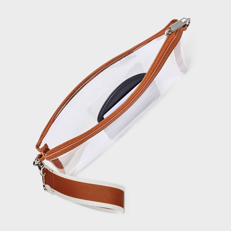 slide 3 of 4, Game Day Clear Wristlet Clutch - Wild Fable™ Dark Orange, 1 ct