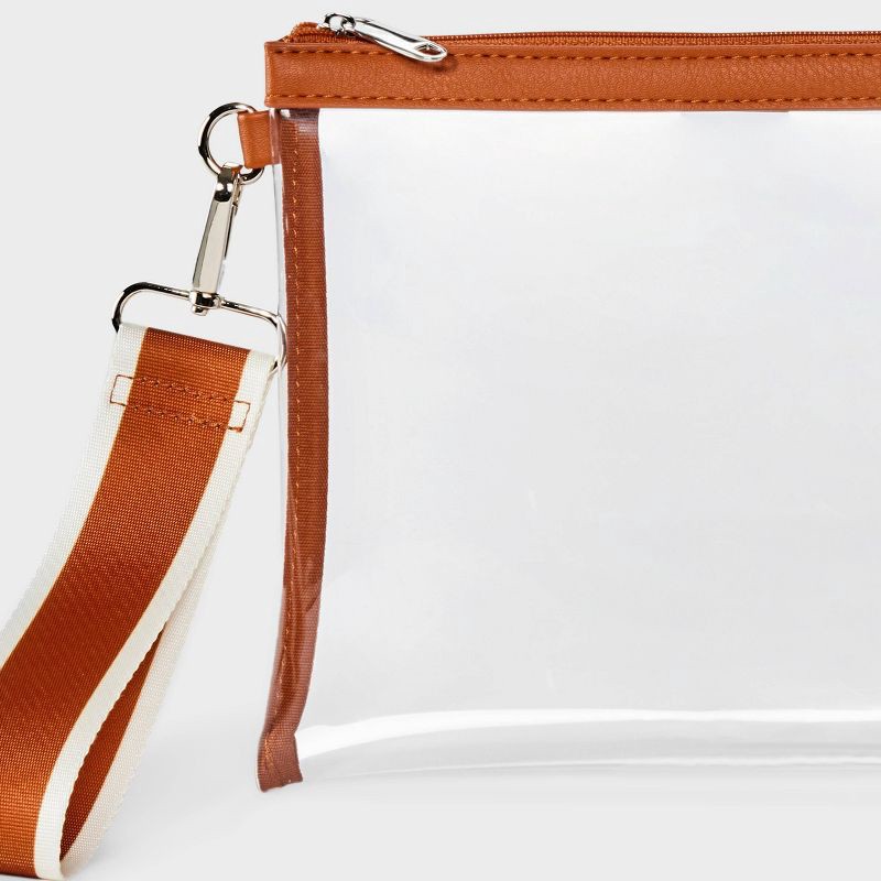 slide 4 of 4, Game Day Clear Wristlet Clutch - Wild Fable™ Dark Orange, 1 ct