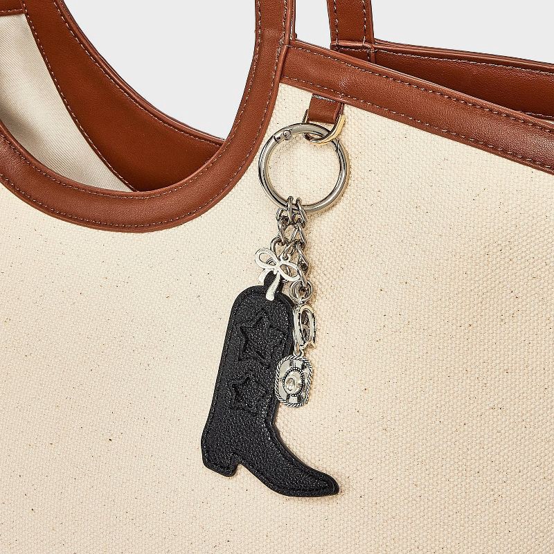 slide 2 of 2, Game Day Western Boot Bag Charm - Wild Fable™ Black, 1 ct