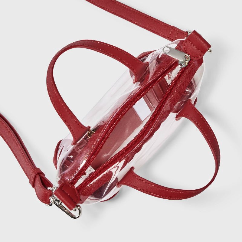 slide 4 of 5, Game Day Clear Pouchette Crossbody Bag - Wild Fable™ Red, 1 ct