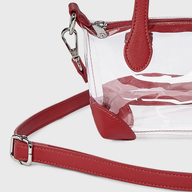 slide 5 of 5, Game Day Clear Pouchette Crossbody Bag - Wild Fable™ Red, 1 ct