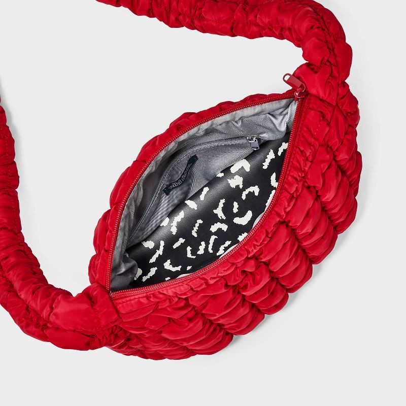 slide 4 of 5, Puffer Crossbody Handbag - Wild Fable™ Red, 1 ct