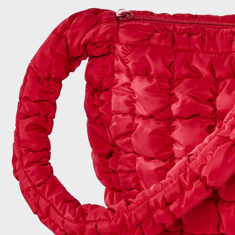 slide 5 of 5, Puffer Crossbody Handbag - Wild Fable™ Red, 1 ct