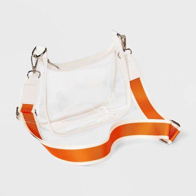 slide 3 of 5, Game Day Clear Crossbody Bag - Wild Fable™ Orange, 1 ct