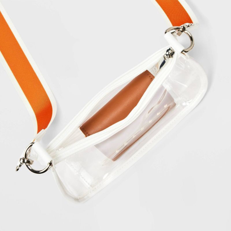 slide 4 of 5, Game Day Clear Crossbody Bag - Wild Fable™ Orange, 1 ct