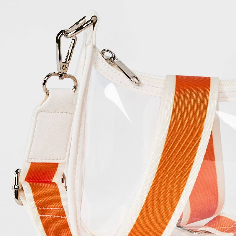slide 5 of 5, Game Day Clear Crossbody Bag - Wild Fable™ Orange, 1 ct