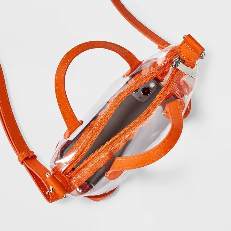 slide 4 of 5, Game Day Clear Pouchette Crossbody Bag - Wild Fable™ Orange, 1 ct