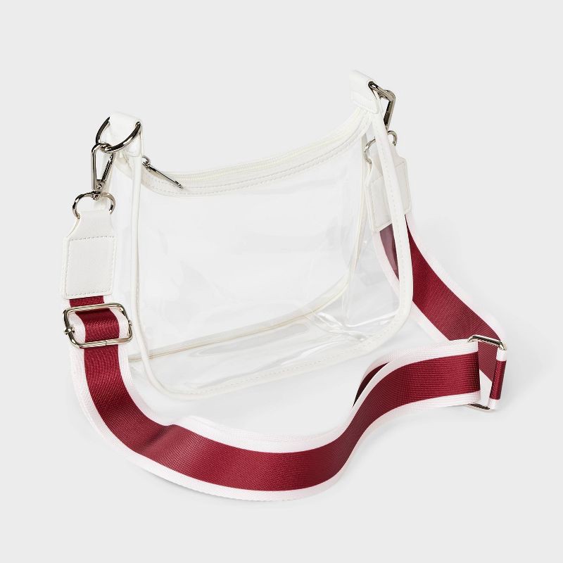 slide 3 of 5, Game Day Clear Crossbody Bag - Wild Fable™ Maroon, 1 ct