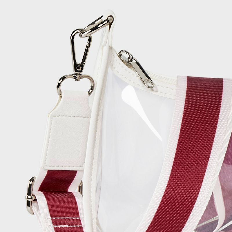 slide 5 of 5, Game Day Clear Crossbody Bag - Wild Fable™ Maroon, 1 ct