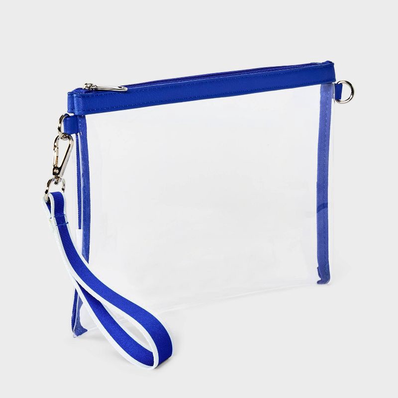 slide 2 of 4, Game Day Clear Wristlet Clutch - Wild Fable™ Blue, 1 ct