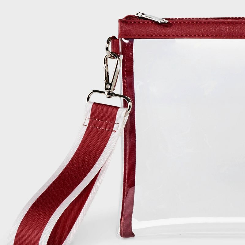 slide 4 of 4, Game Day Clear Wristlet Clutch - Wild Fable™ Dark Red, 1 ct