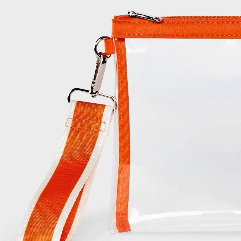 slide 4 of 4, Game Day Clear Wristlet Clutch - Wild Fable™ Orange, 1 ct