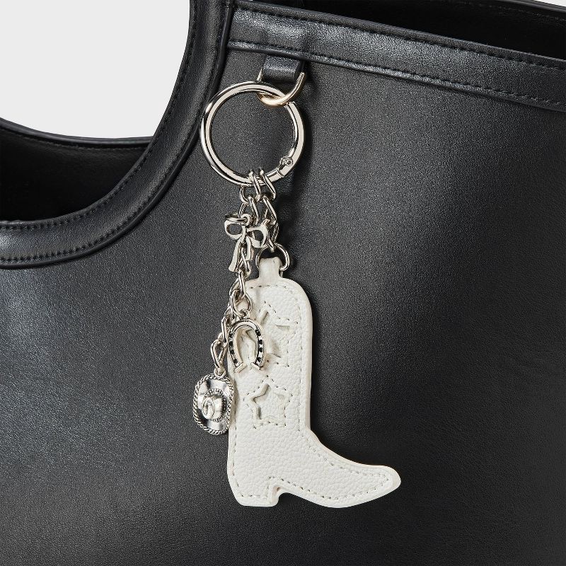 slide 2 of 2, Game Day Western Boot Bag Charm - Wild Fable™ White, 1 ct