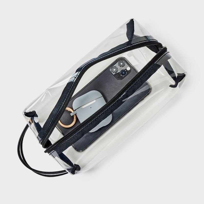 slide 3 of 4, Collegiate Zip Pouch - Wild Fable™ Clear, 1 ct