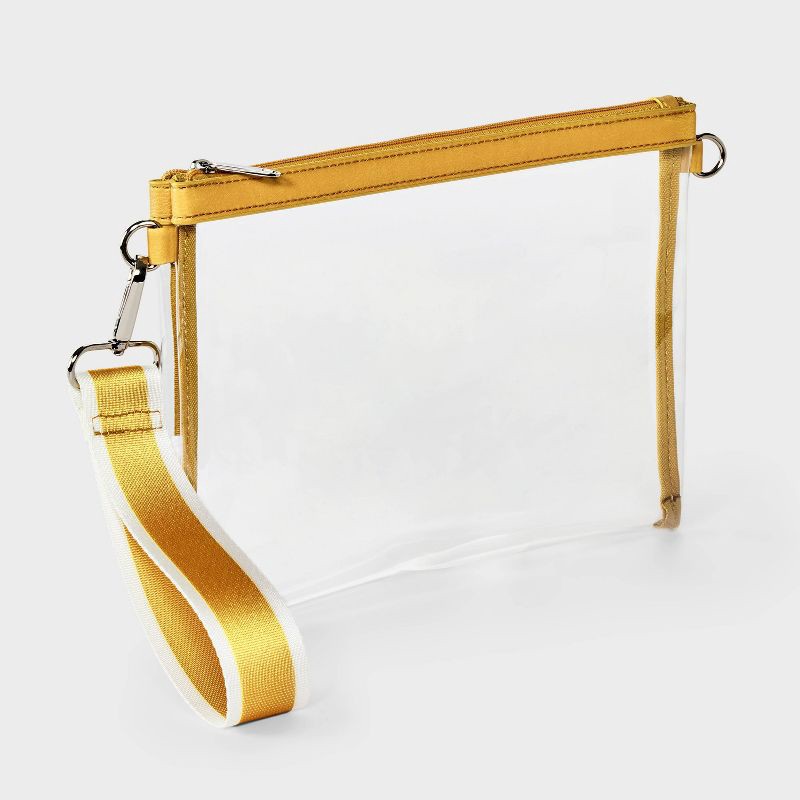 slide 2 of 4, Game Day Clear Wristlet Clutch - Wild Fable™ Dark Gold, 1 ct