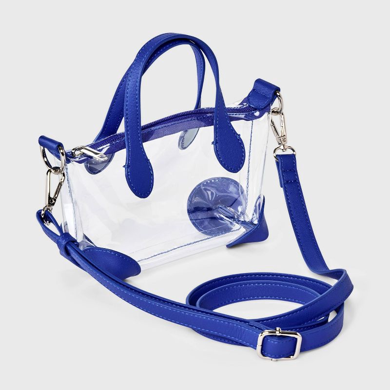 slide 3 of 5, Game Day Clear Pouchette Crossbody Bag - Wild Fable™ Dark Blue, 1 ct