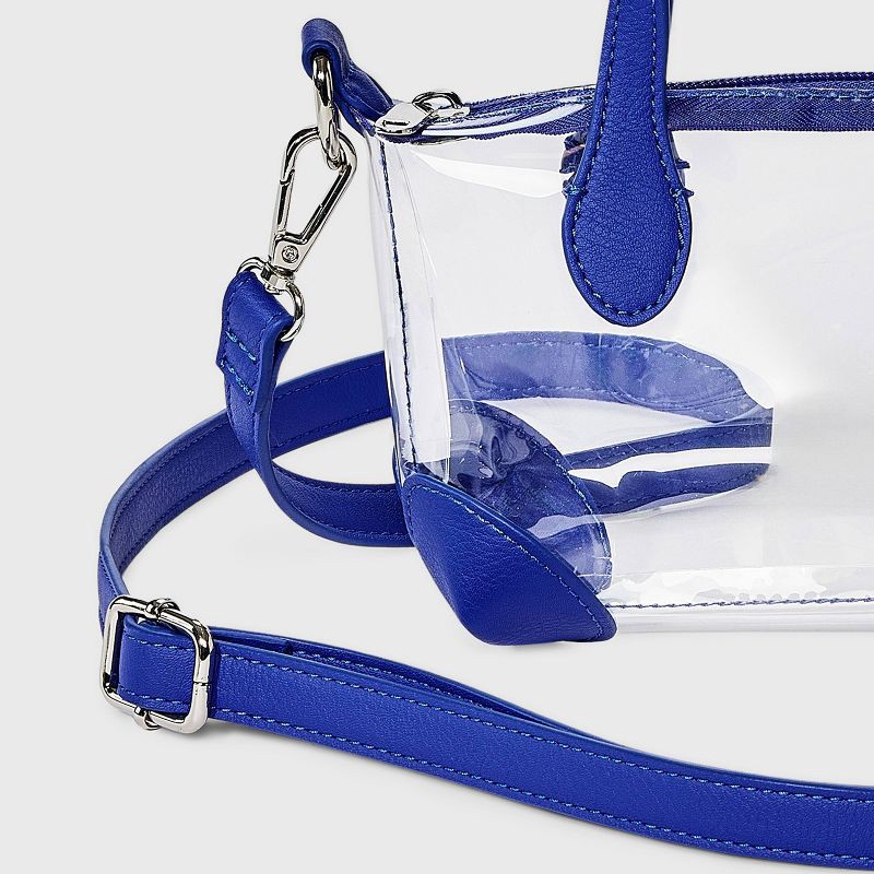 slide 5 of 5, Game Day Clear Pouchette Crossbody Bag - Wild Fable™ Dark Blue, 1 ct