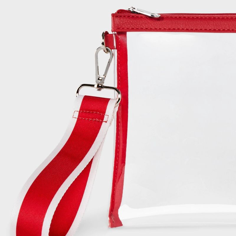 slide 4 of 4, Game Day Clear Wristlet Clutch - Wild Fable™ Red, 1 ct