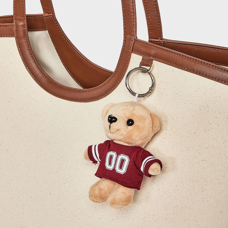 slide 2 of 2, Game Day Bear Bag Charm - Wild Fable™ Maroon, 1 ct