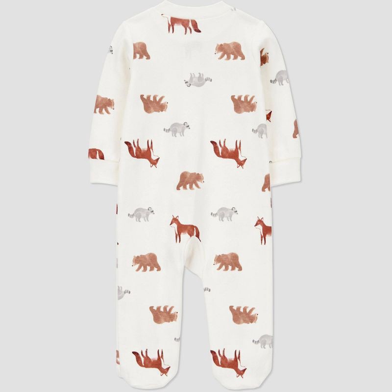 slide 2 of 5, Carter's Just One You® Baby Wilderness Animals Sleep N' Play - Cream 3M, 1 ct