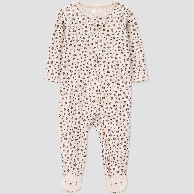 slide 1 of 5, Carter's Just One You® Baby Girls' Cheetah Printed Sleep N' Play - Pink 6M, 1 ct